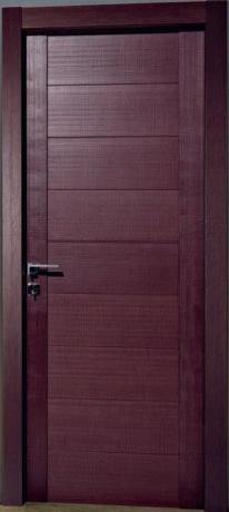 Шпонированная дверь ROMAGNOLI Pitone PT1B finitura palissandro - Итальянские межкомнатные двери