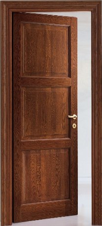 Дверь Дуб ROMAGNOLI New Classic NW3BS rovere tinto castagno - Итальянские межкомнатные двери