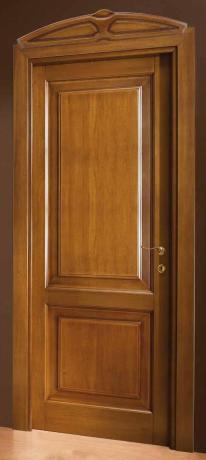 Дверь из массива ROMAGNOLI Hopera HP2B noce patinato - Итальянские межкомнатные двери