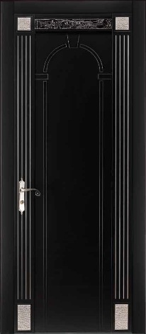 Дверь из массива ROMAGNOLI Acropoli AC1B nero - Итальянские межкомнатные двери