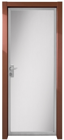Алюминиевая дверь 3ELLE Cornice V01 с коробом bronzo - Итальянские межкомнатные двери