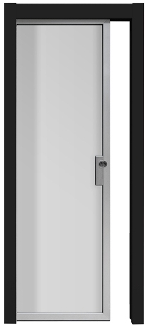 Алюминиевая дверь 3ELLE Cornice V01 с коробом laccato G2 - Итальянские межкомнатные двери