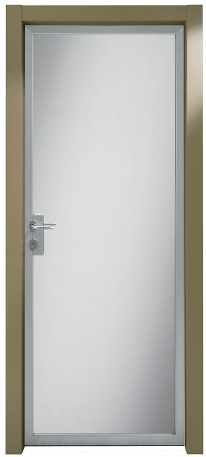 Алюминиевая дверь 3ELLE Cornice V01 с коробом laccato G1 - Итальянские межкомнатные двери