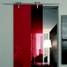 Итальянская перегородка ADIELLE Logika (vetro rosso) на складе, Logika, эксклюзивные двери