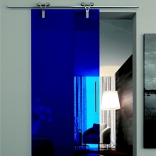 Итальянская перегородка ADIELLE Logika (vetro blu) на складе, Logika, эксклюзивные двери