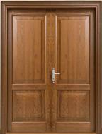 Итальянская дверь Hopera HP2B.B2 rovere tinto castagno на складе, Двойные двери