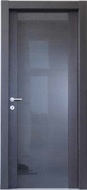 Межкомнатная дверь ROMAGNOLI - Pitone - Pitone Gloss PT1BLC grigio antracite