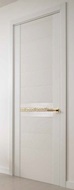 Межкомнатная дверь ROMAGNOLI - Pasha' - Pasha` ceramic SH1CER bianco ral 9003 / medusa oro