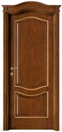 Межкомнатная дверь LEGNOFORM - Classica - Laccati - 7R-17 alder anticato noce scuro / profili oro