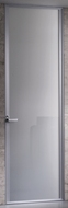 Итальянская дверь LONGHI Cristal filomuro alluminio naturale / vetro bianco ghiaccio на складе, Cristal, эксклюзивные двери
