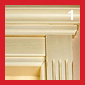 Коллекция Слоновая кость/антик VENEZIANA - Дополнительные комплектующие для украшения двери - капитель и цоколь.